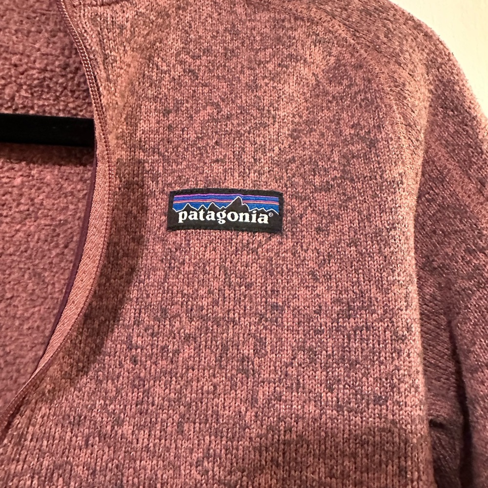Patagonia Better Sweater 1/4 Zip Fleece Size Small Mauve - Picture 3 of 6